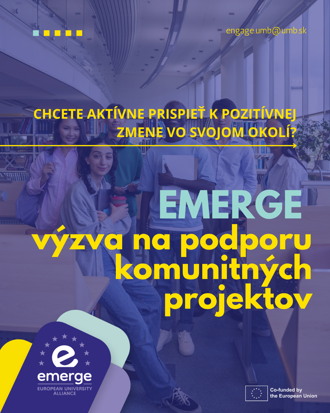 V&yacute;zva na podporu komunitn&yacute;ch iniciat&iacute;v UMB posilňuj&uacute;cich udržateľnosť, inkl&uacute;ziu a odolnosť 