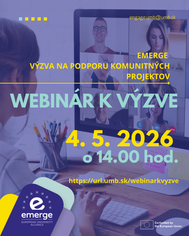 Webin&aacute;r k v&yacute;zve na podporu komunitn&yacute;ch projektov na UMB